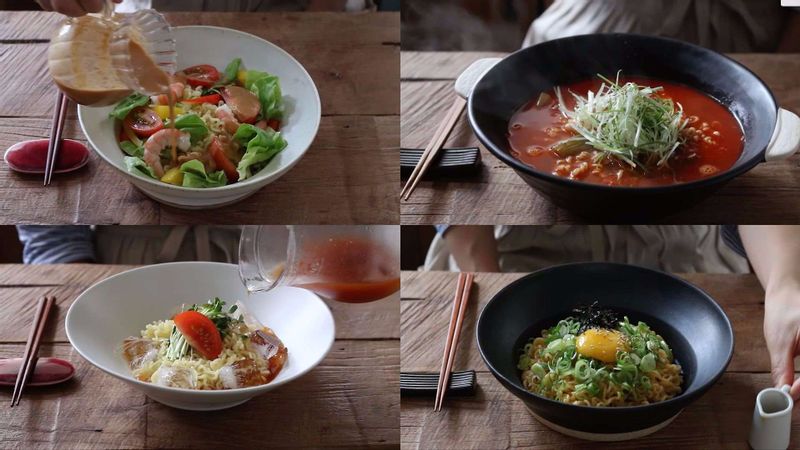 라면을 즐기는 네 가지 방법