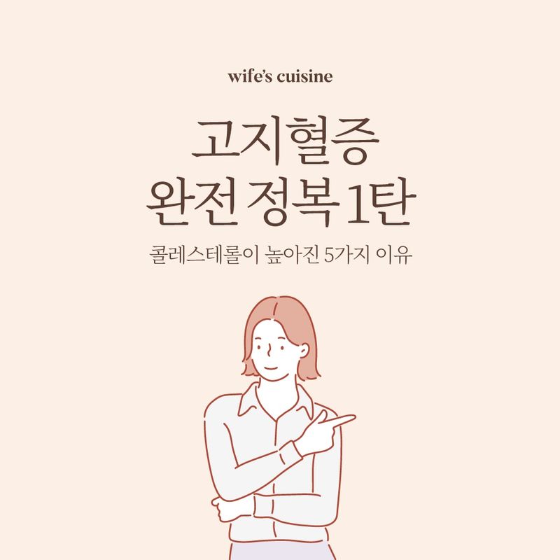 콜레스테롤이 높아진 5가지 이유
