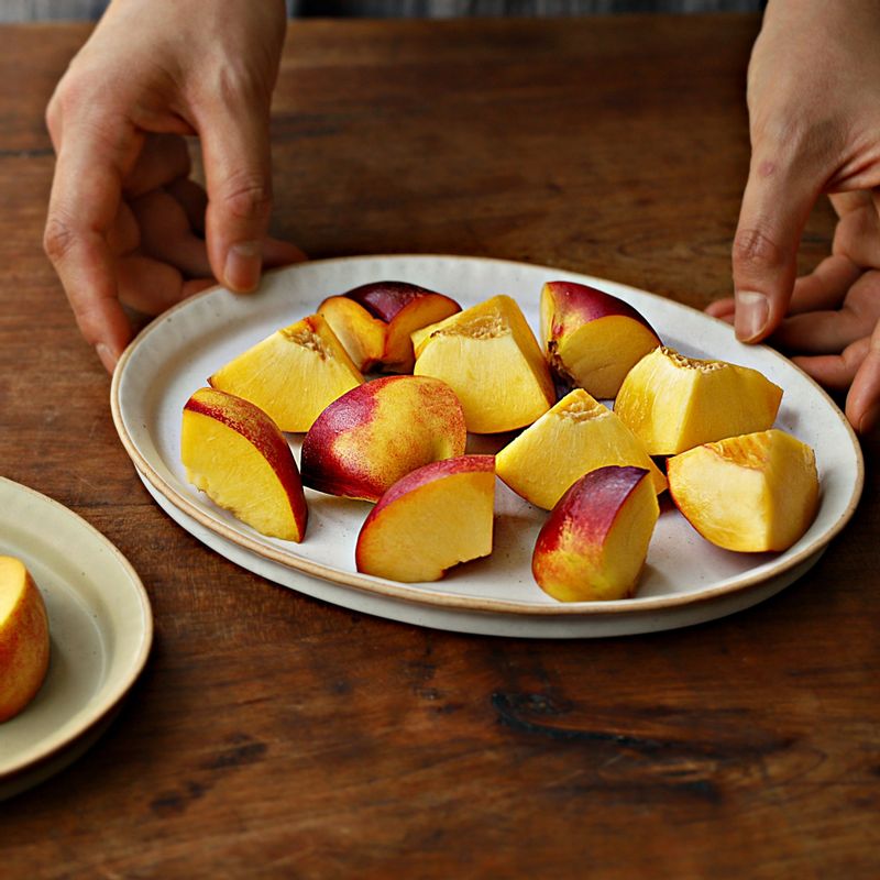 복숭아 자르는 법