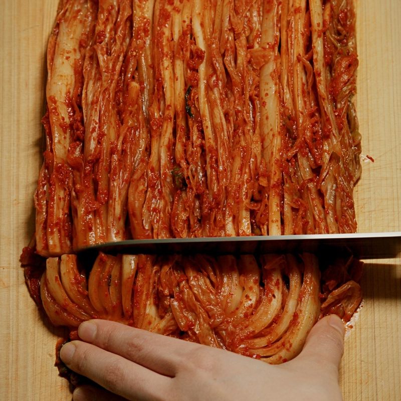 김치 쉽게 써는 방법
