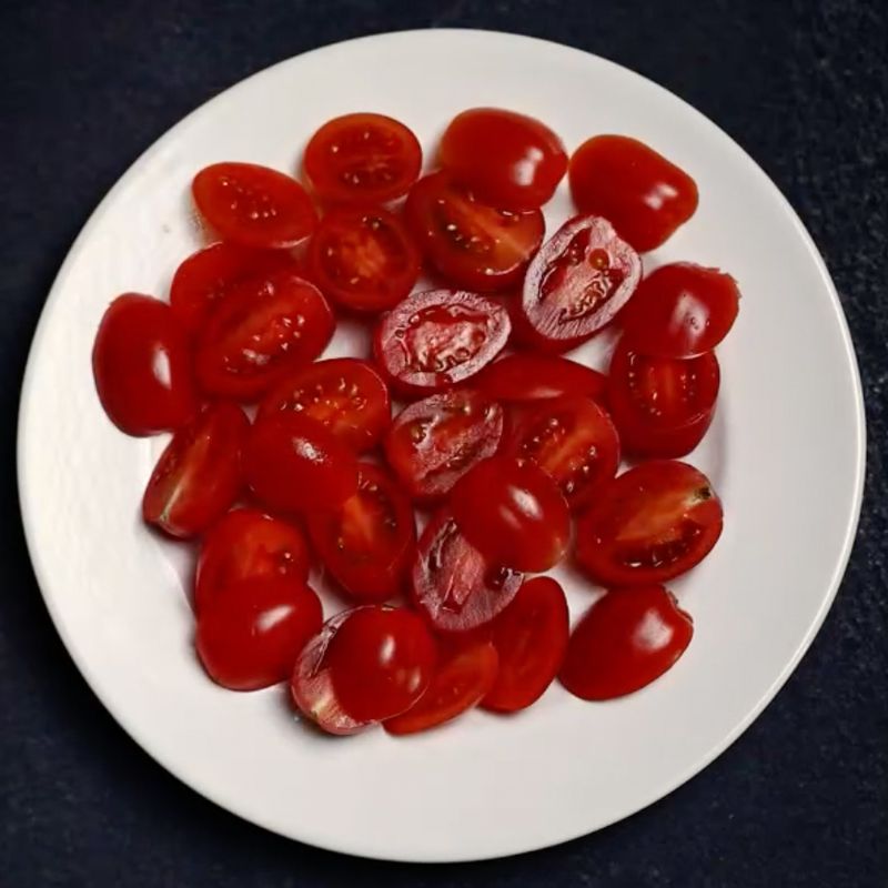 방울토마토 한 번에 예쁘게 써는 법