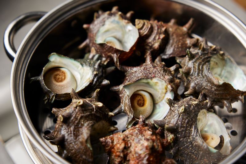 뿔소라 찌는 법