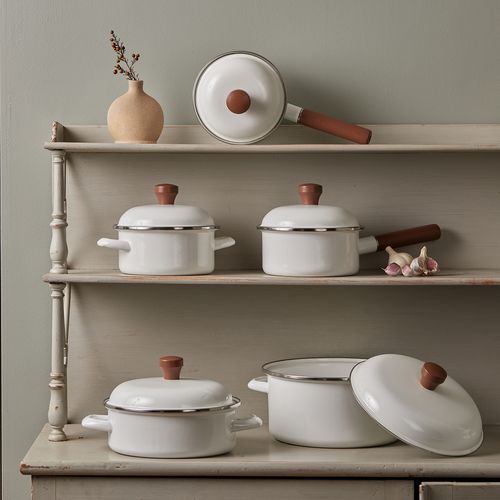 옥슨 화이트법랑 냄비 시리즈 (옵션 선택)