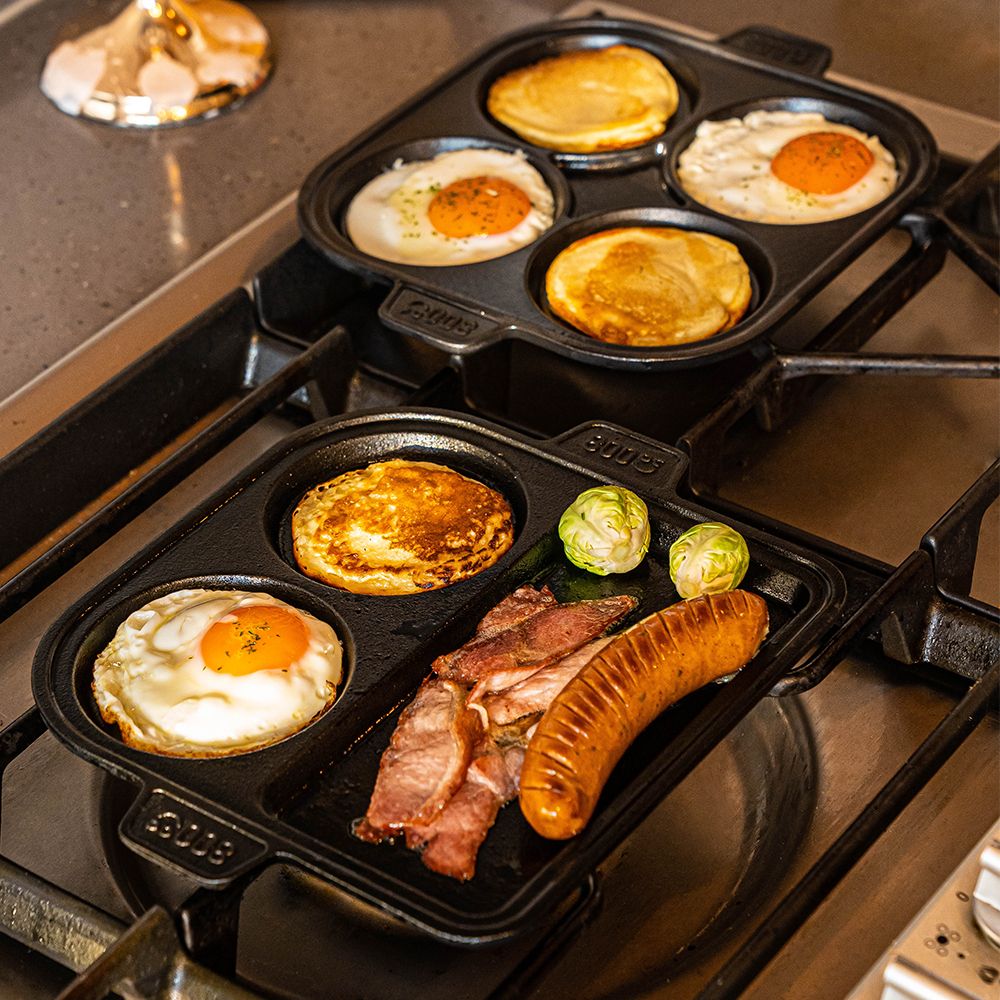 800도씨 무쇠 계란 후라이팬 인덕션 에그팬 멀티팬 3구