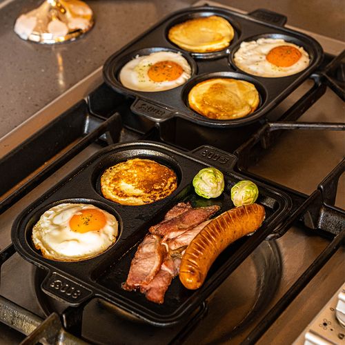 800도씨 무쇠 계란 후라이팬 인덕션 에그팬 멀티팬 3구