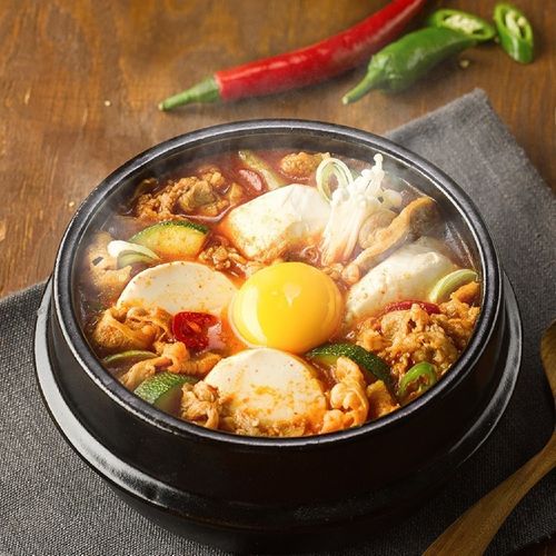 우삼겹 순두부찌개