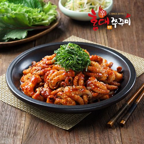 쫄깃한 쭈꾸미 + 황금 비율 수제양념 홍대쭈꾸미 300g 3팩 구성