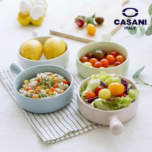 까사니 세라믹 핸들형 원형트레이 1P
