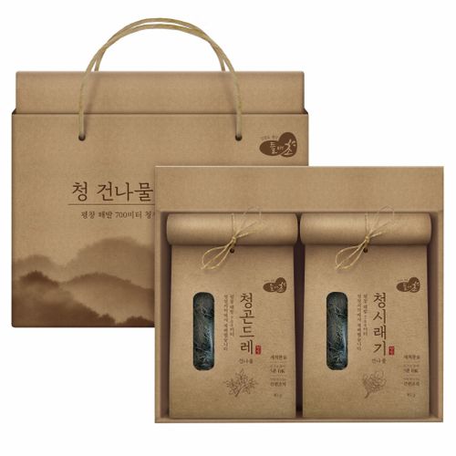 들애초 5분 간편 건나물 선물세트 2구 4구 건시래기 곤드레나물