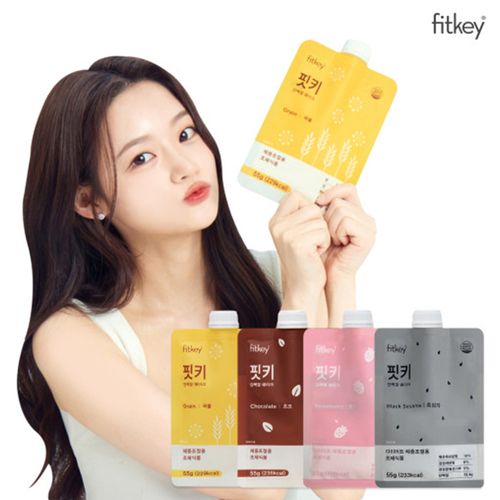 핏키 다이어트 단백질 쉐이크 55g x 7포 (곡물, 초코, 딸기, 흑임자)