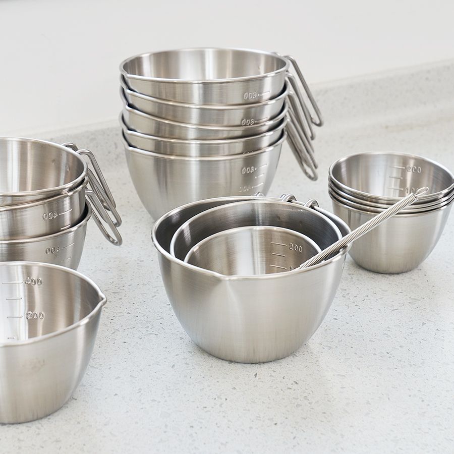 국내 제작 304 스텐 믹싱 계량컵 3종세트 (250ml/500ml/750ml)