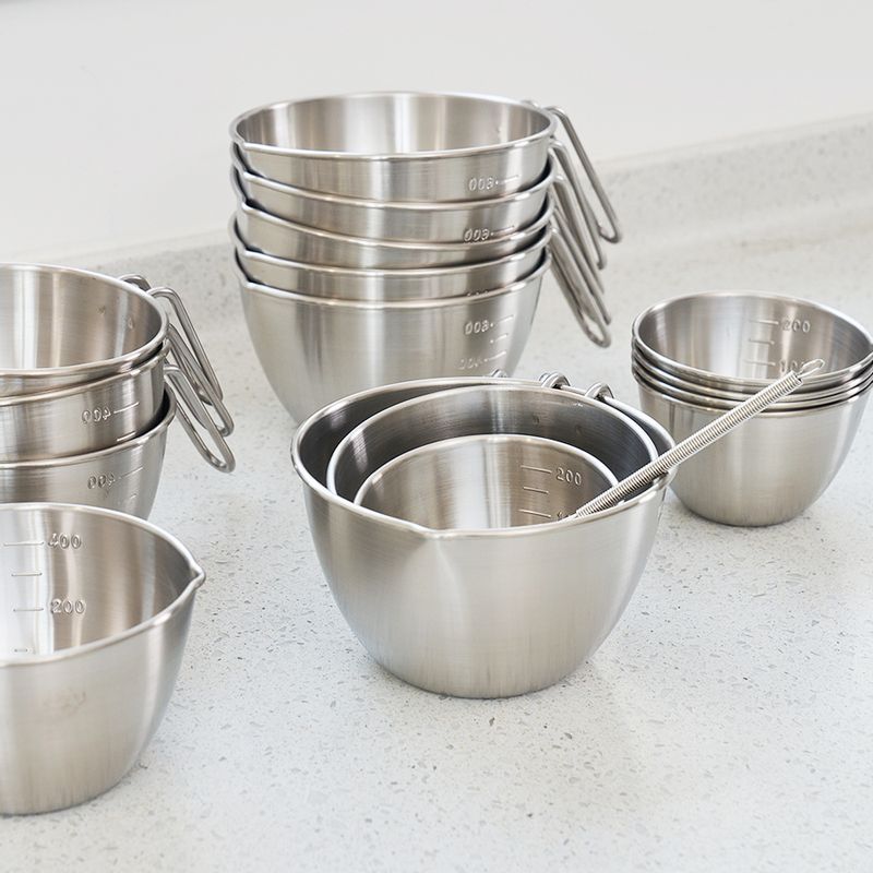 국내 제작 304 스텐 믹싱 계량컵 3종세트 (250ml/500ml/750ml)