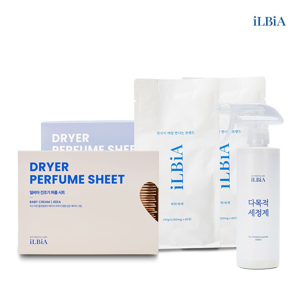 [일비아] 세제/섬유유연제/이염방지시트 외 7종 골라담기