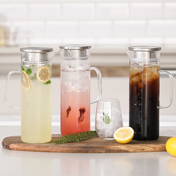 [리본제이]프리미엄 비커유리물병 1.1L X 2P 세트