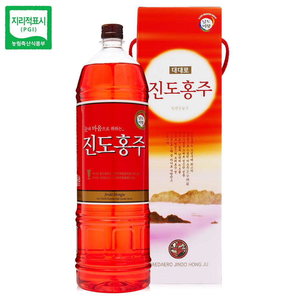 대대로영농 진도 홍주 40도 1800ml 대용량