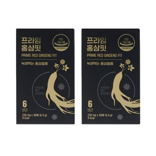 프라임 홍삼핏 30매 x 2박스 녹여먹는 홍삼필름