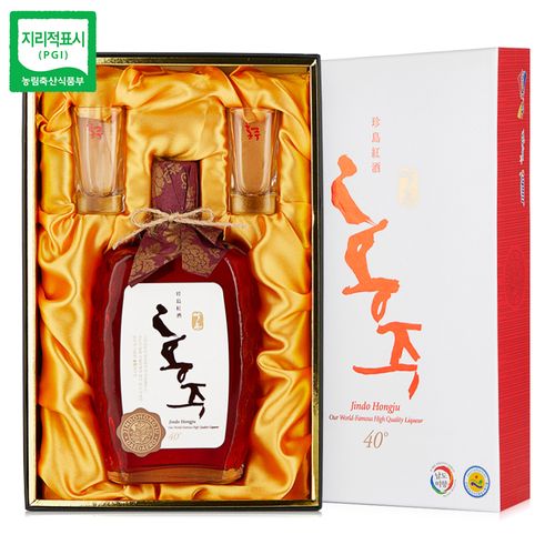 대대로영농 진도 홍주 40도 500ml 선물세트 진도 특산품