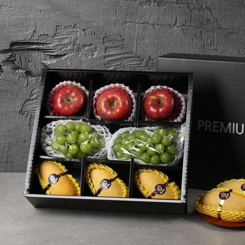 미식관 스페셜 과일 혼합 세트(사과 3과 + 망고 3과 +샤인머스캣 2송이 총 3.5kg)