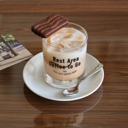 스테이로스트 유리컵 Rest Area Glass Cup 300mL - Short ver.