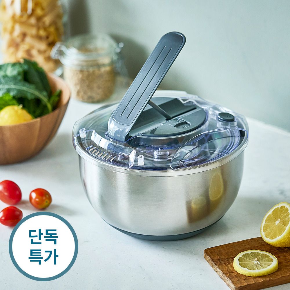 [단독특가] 무디타 304 스텐 믹싱볼 야채 탈수기 5L·만능 채칼 6종 세트