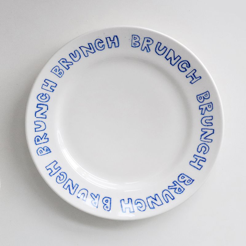 블루 드로잉 플레이트