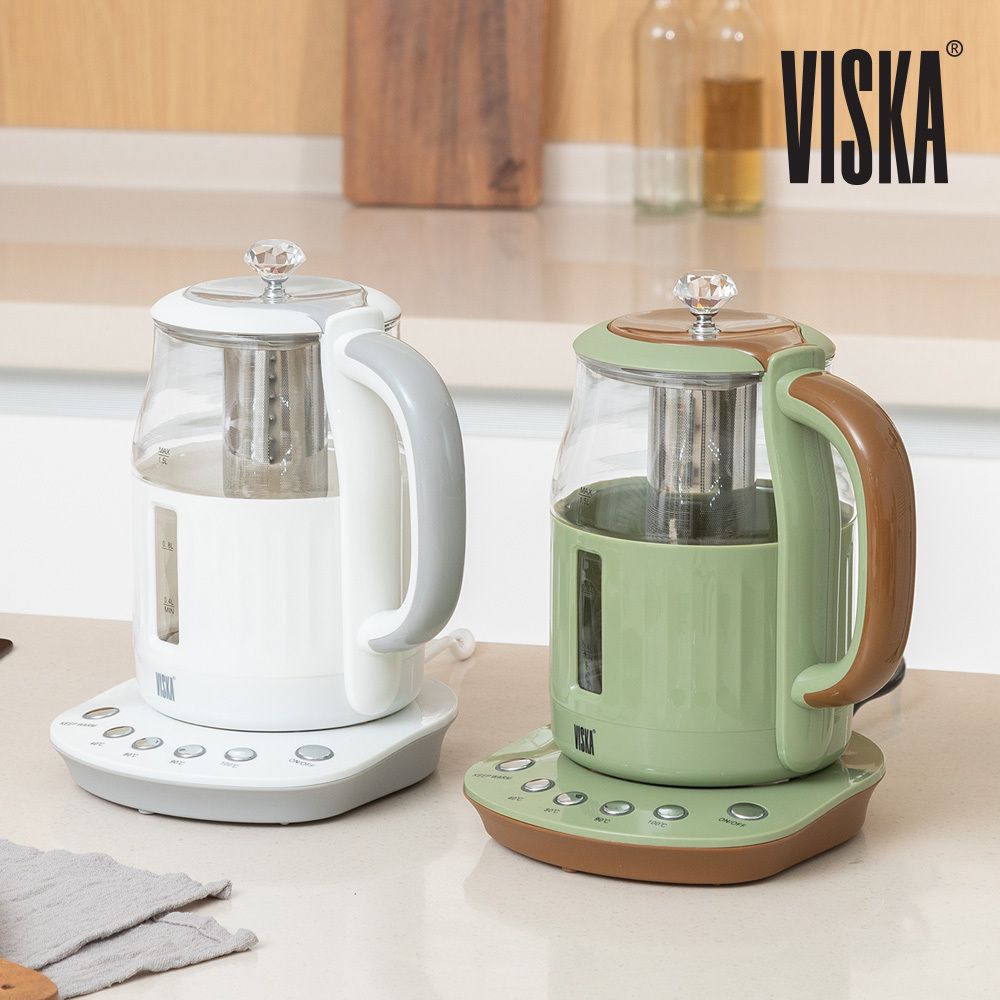 비스카 1.5L 마이키친 유리 티포트 VK-T207GK  