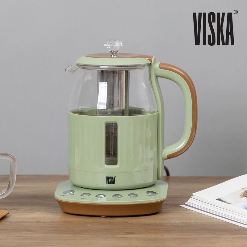 비스카 1.5L 마이키친 유리 티포트 VK-T207GK
