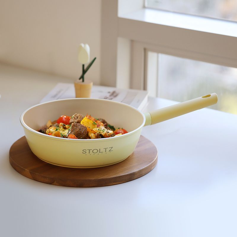 슈톨츠 머랭 쿡웨어 인덕션 웍팬(궁중팬) 28cm