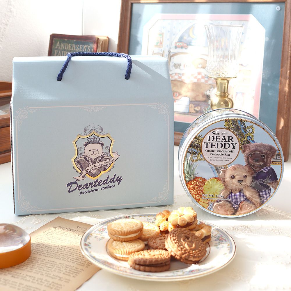 [쿠키선물박스] 한정판 디어테디 틴케이스3가지맛 선물세트 (감동엽서증정)