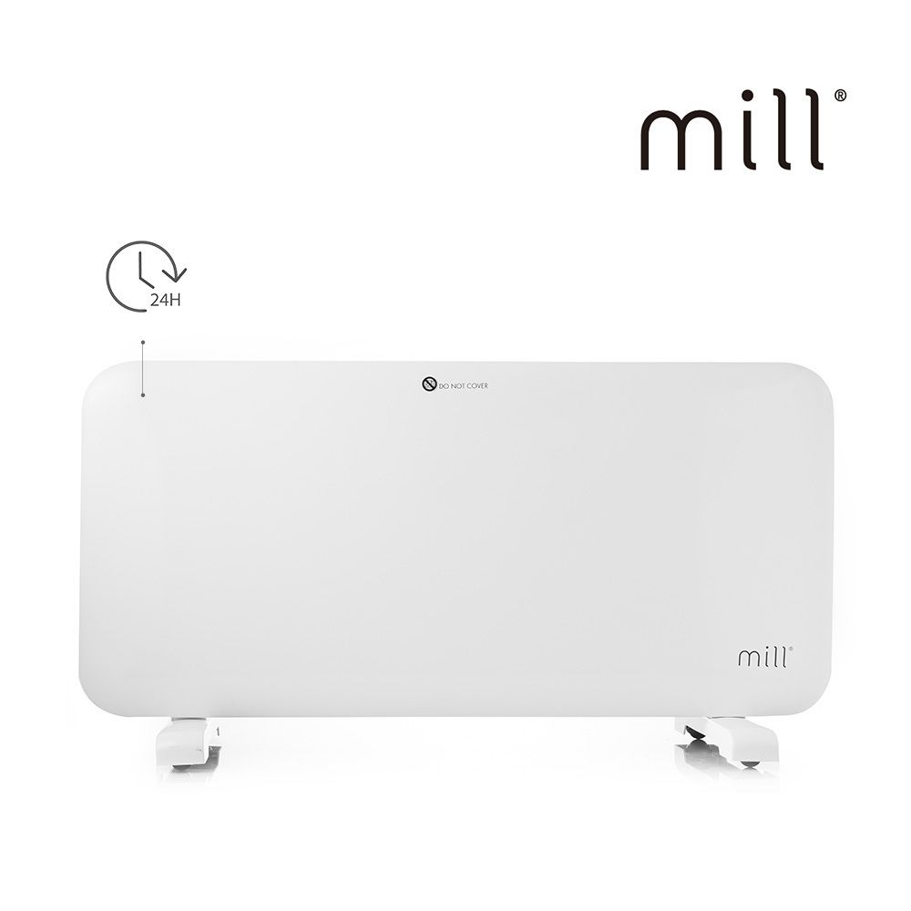 [MILL] 북유럽 슬림 전기컨벡터 히터 온풍기 MILL1500PT(4~6평/이동식스탠드/벽걸이/타이머)