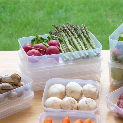 말랑납작이 2호 4P세트 냉동실정리용기