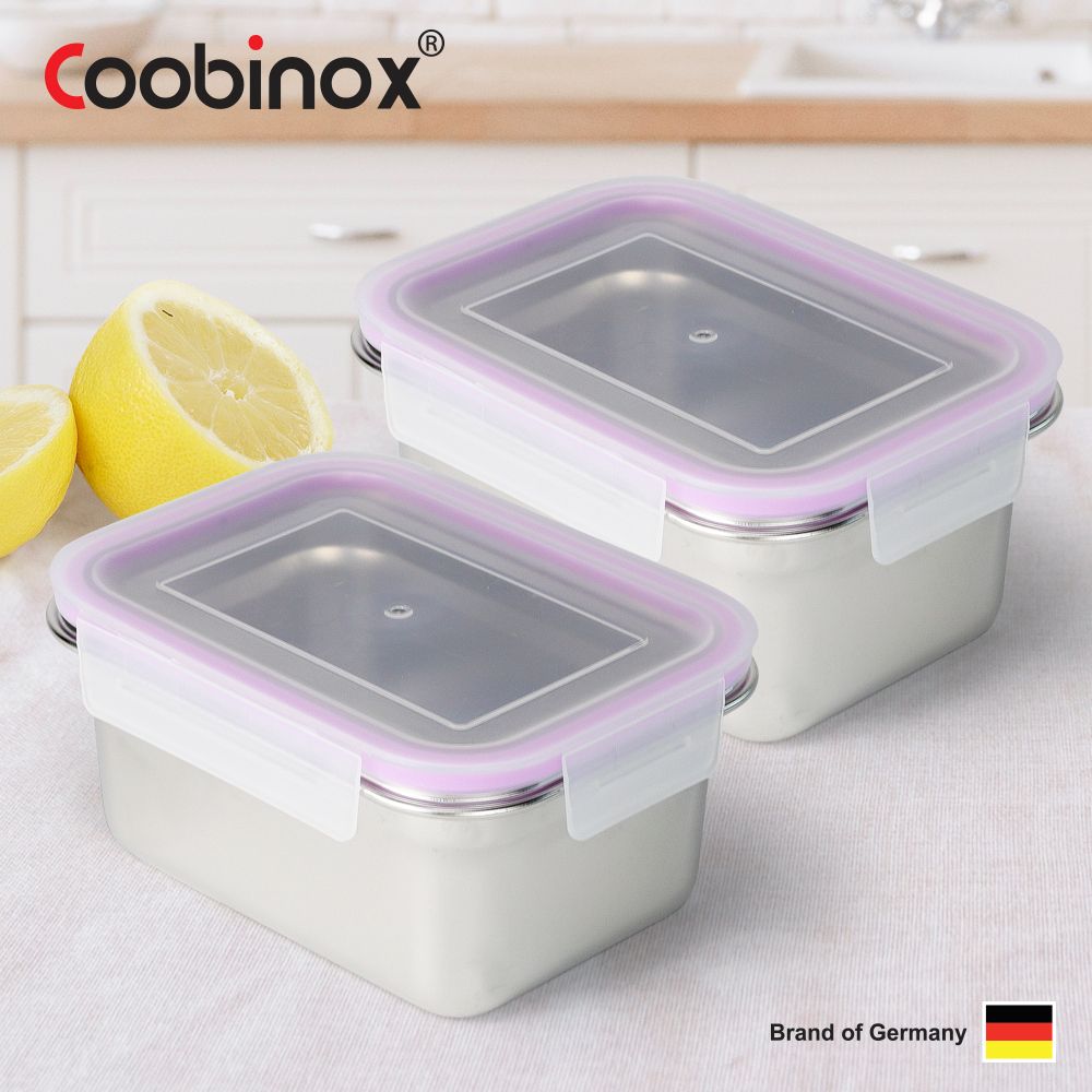 [쿠비녹스] 프레시업 스텐팩  저장용기 600ml 950ml 택 1