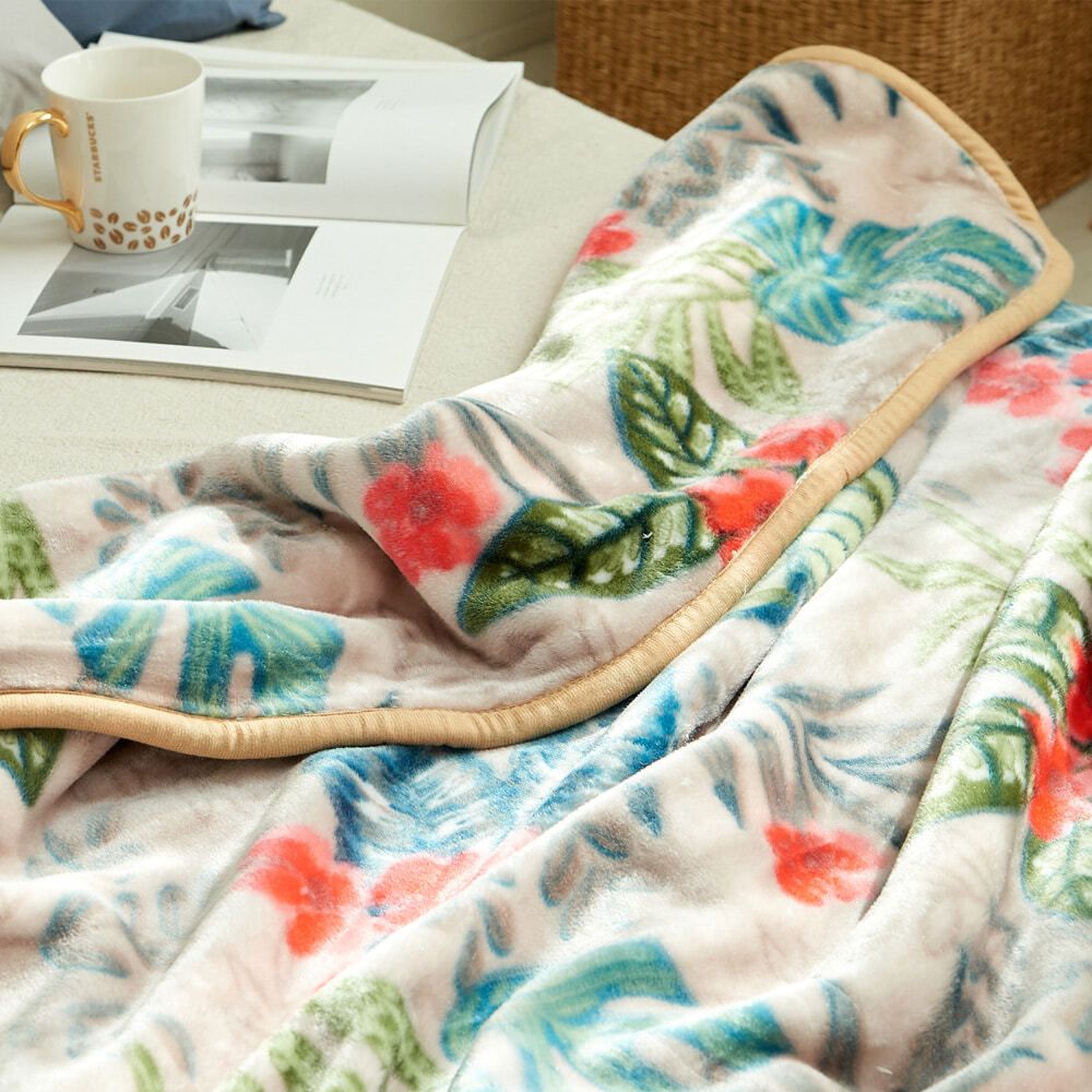 미벨 플라워,트로피칼 극세사 밍크 담요 3size