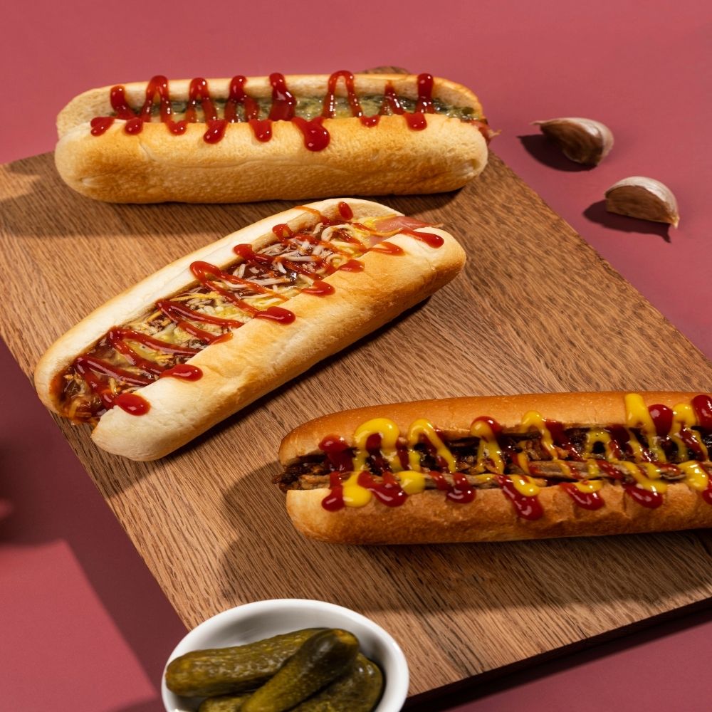 쿠치나 아메리칸식 맛있는 핫도그 3종 6개입 / 렐리쉬피클, 칠리치즈, 불고기디럭스