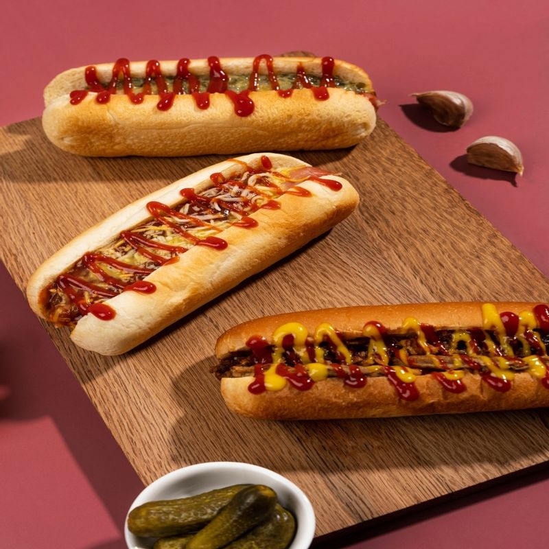 쿠치나 아메리칸식 맛있는 핫도그 3종 6개입 / 렐리쉬피클, 칠리치즈, 불고기디럭스