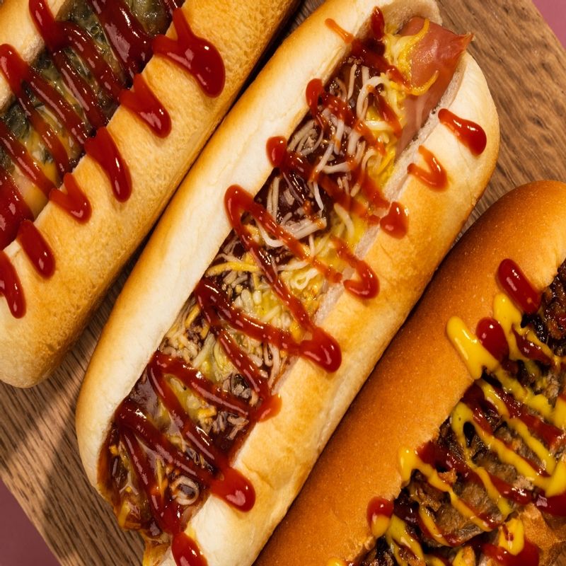 쿠치나 아메리칸식 맛있는 핫도그 3종 6개입 / 렐리쉬피클, 칠리치즈, 불고기디럭스