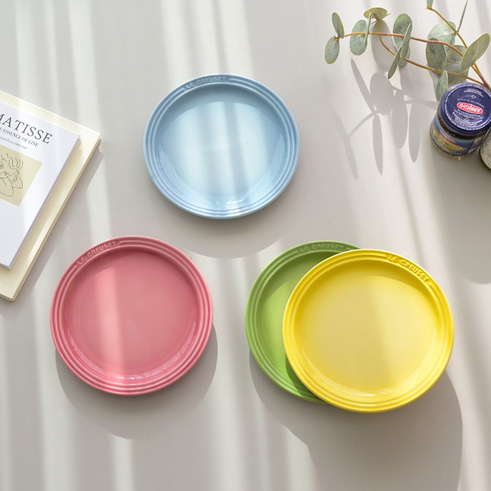 [르크루제] 19cm 원형접시 4P 세트