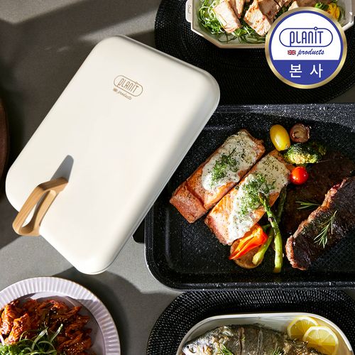 플랜잇 파티쿡 전골,국물요리 OK! 전기그릴팬 명절잔치팬 PGF-N400W