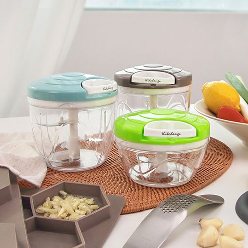 마늘 다지기 이유식 야채다지기 채소 고기 멀티 수동 만능다지기 소(500ML) / 대(1000ML)