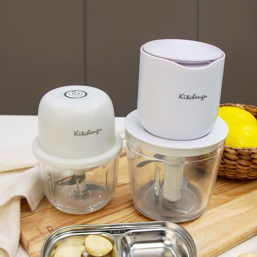 무선 유리 이유식 야채 마늘 전동 다지기 고기 분쇄기 300 / 600ML