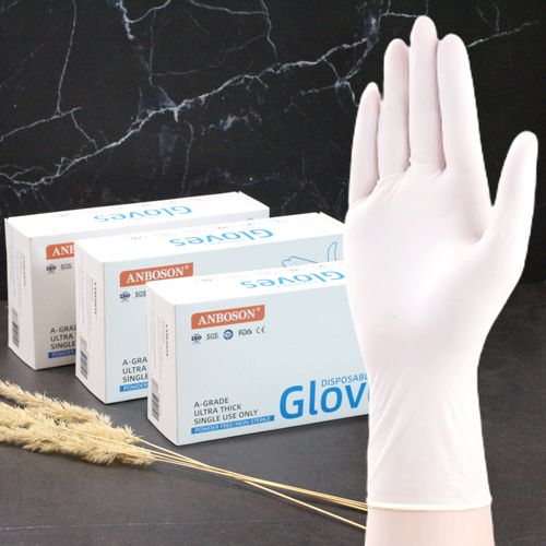 니트릴장갑 알러지방지 만능 다용도장갑 양손용 100매 화이트 소 중 대