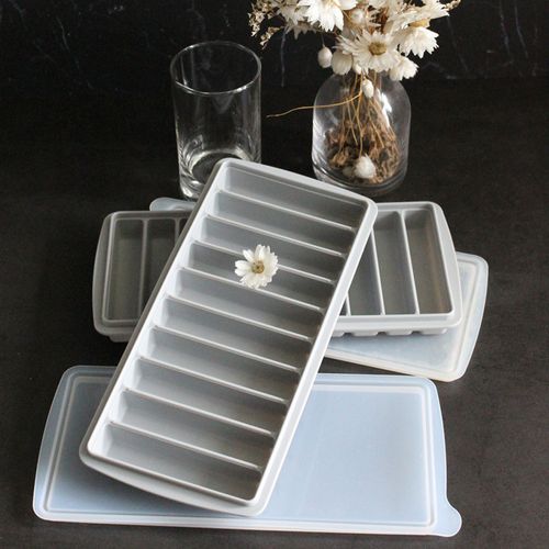 실리콘 긴 막대 얼음틀 사각얼음 얼음트레이 10구 그레이 2P