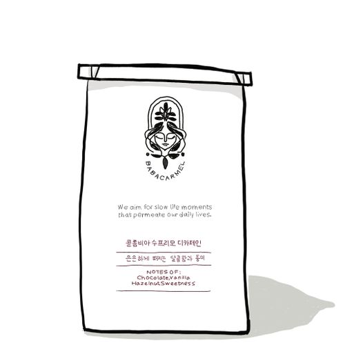 디카페인 콜롬비아 수프리모(원두)