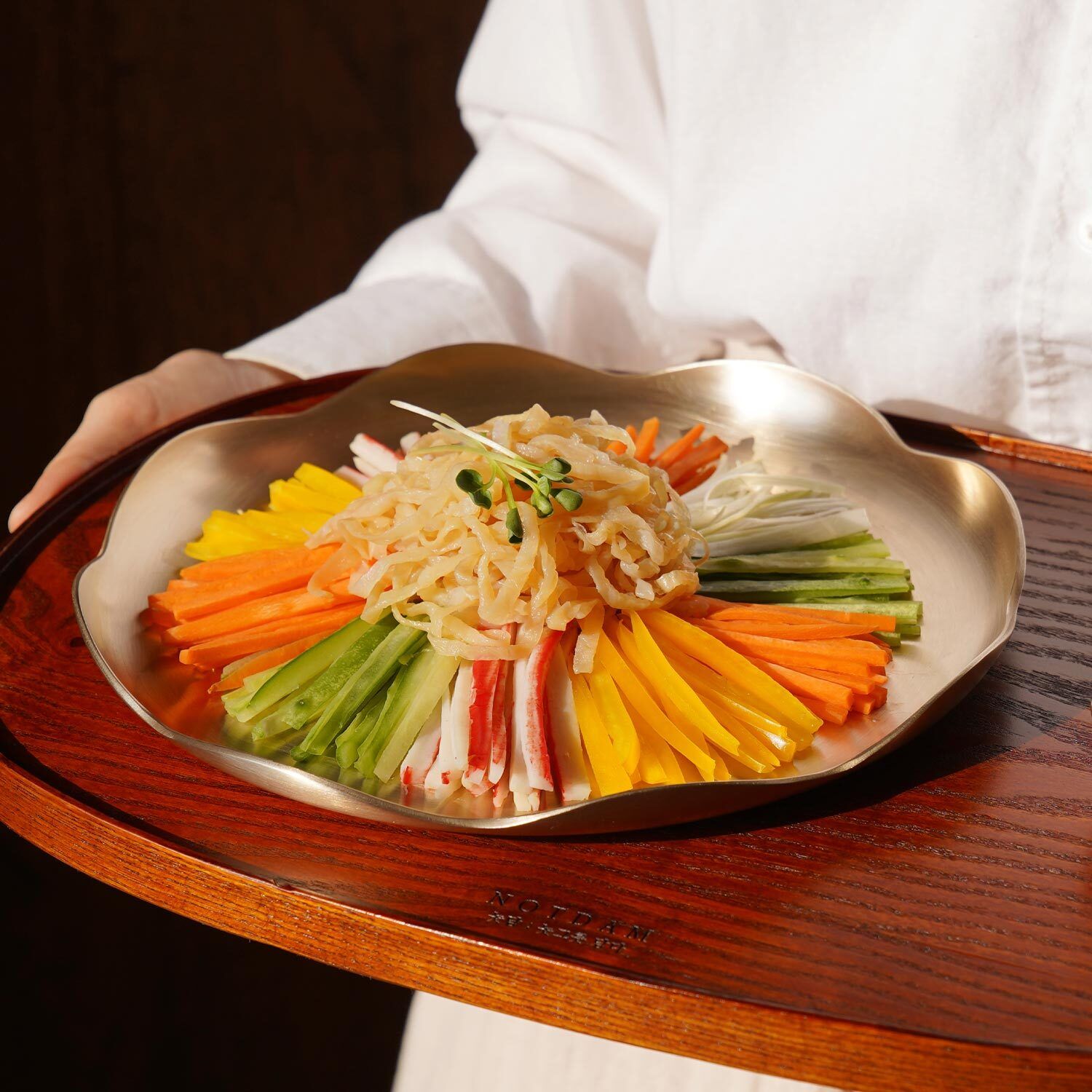 [놋담] 방짜유기 꽃접시 대