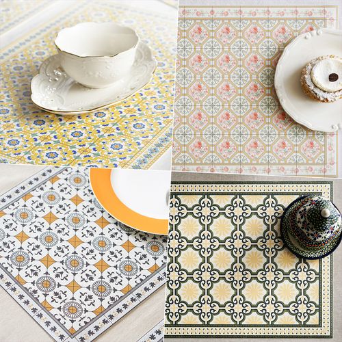 아다마알마 스페인 수입 유럽감성 타일패턴 테이블매트 16종