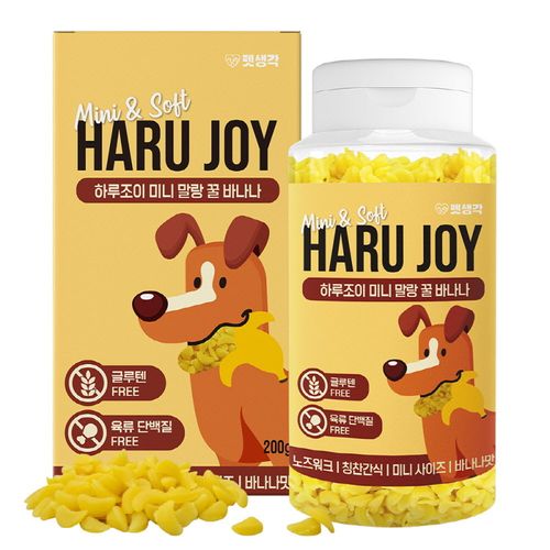 펫생각 하루조이 미니말랑 저칼로리 대용량 강아지 간식 꿀바나나