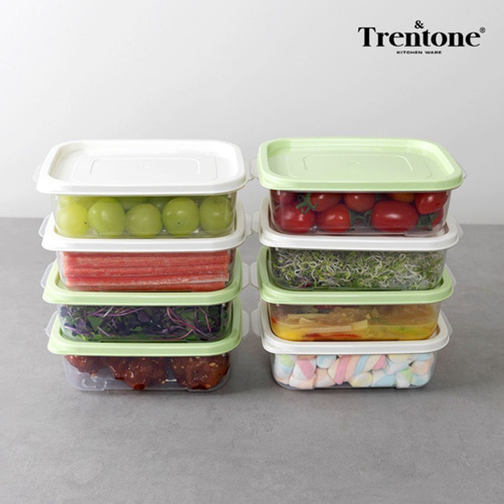 [트렌톤] BPA free 다용도 밀폐 보관용기 심플리 1호 8종 (750mlx8개)