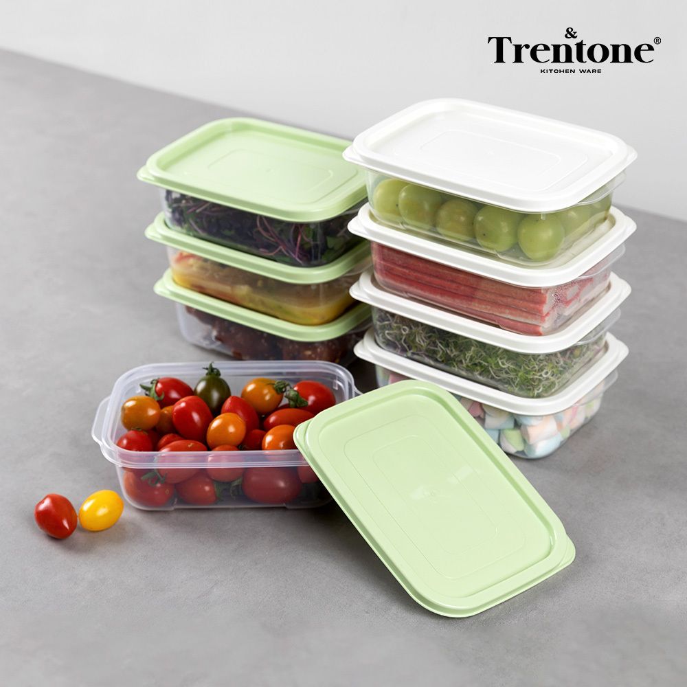 [트렌톤] BPA free 다용도 밀폐 보관용기 심플리 1호 8종 (750mlx8개)