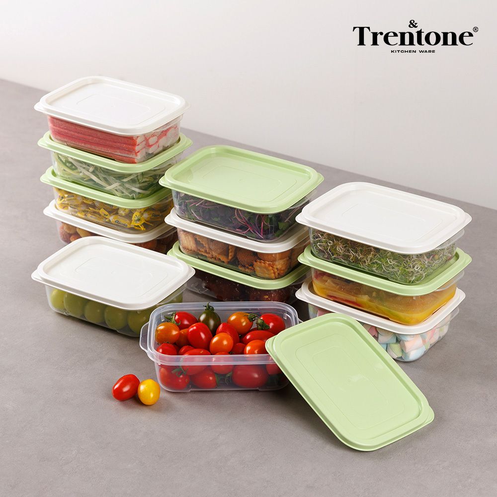 [트렌톤] BPA free 다용도 밀폐 보관용기 심플리 2호 12종 (750mlx12개)
