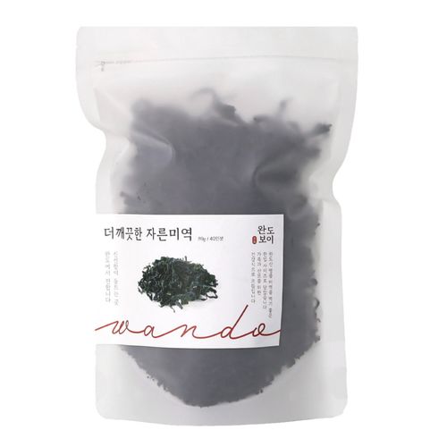 한 입 크기로 잘라 요리가 간편한 자른미역